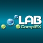 X International Exhibition LABComplEX. Analytics. Laboratory. Biotechnologies. HI-TECH logo